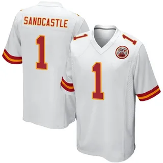 Leon Sandcastle Men's Kansas City Chiefs Nike Jersey - Game White