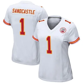 Leon Sandcastle Women's Kansas City Chiefs Nike Jersey - Game White