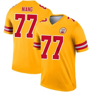 Lucas Niang Men's Kansas City Chiefs Nike Inverted Jersey - Legend Gold