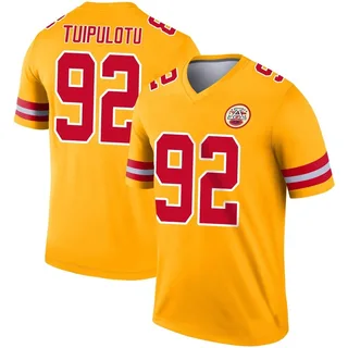 Marlon Tuipulotu Men's Kansas City Chiefs Nike Inverted Jersey - Legend Gold