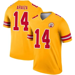 Matt Araiza Men's Kansas City Chiefs Nike Inverted Jersey - Legend Gold