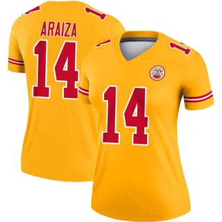 Matt Araiza Women's Kansas City Chiefs Nike Inverted Jersey - Legend Gold