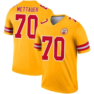 McKade Mettauer Men's Kansas City Chiefs Nike Inverted Jersey - Legend Gold