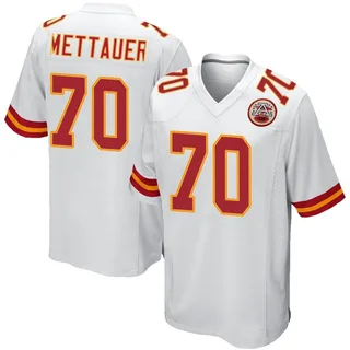 McKade Mettauer Men's Kansas City Chiefs Nike Jersey - Game White