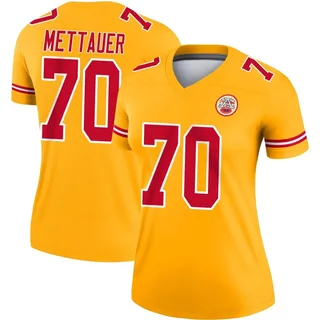 McKade Mettauer Women's Kansas City Chiefs Nike Inverted Jersey - Legend Gold