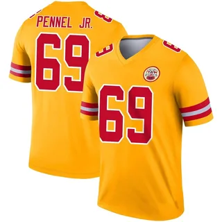 Mike Pennel Jr. Men's Kansas City Chiefs Nike Inverted Jersey - Legend Gold