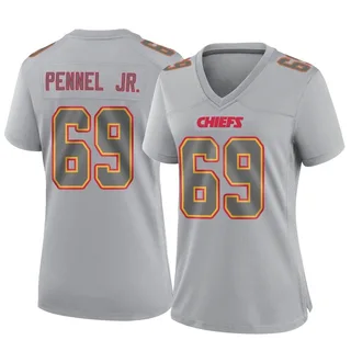 Mike Pennel Jr. Women's Kansas City Chiefs Nike Atmosphere Fashion Jersey - Game Gray