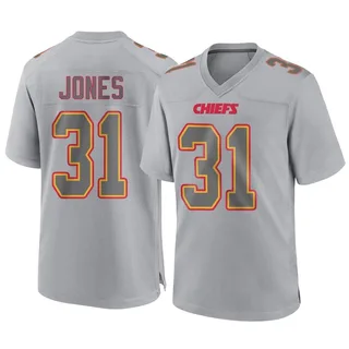 Nic Jones Men's Kansas City Chiefs Nike Atmosphere Fashion Jersey - Game Gray