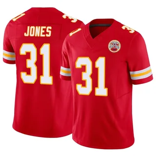 Nic Jones Men's Kansas City Chiefs Vapor F.U.S.E. Jersey - Limited Red