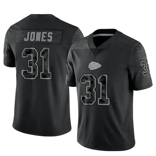 Nic Jones Youth Kansas City Chiefs Nike Reflective Jersey - Limited Black