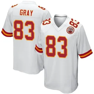 Noah Gray Men's Kansas City Chiefs Nike Jersey - Game White