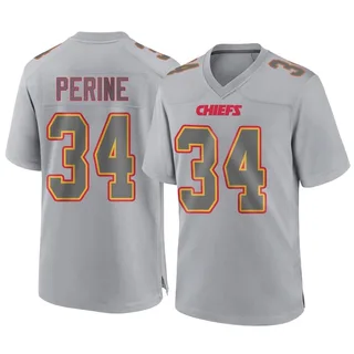 Samaje Perine Men's Kansas City Chiefs Nike Atmosphere Fashion Jersey - Game Gray