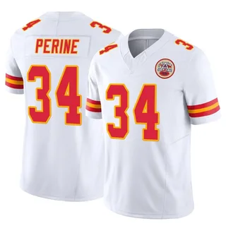 Samaje Perine Men's Kansas City Chiefs Nike Vapor F.U.S.E. Jersey - Limited White