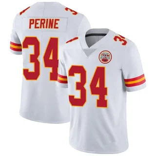 Samaje Perine Men's Kansas City Chiefs Nike Vapor Untouchable Jersey - Limited White