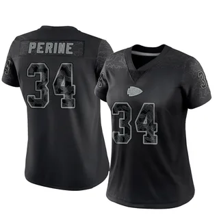 Samaje Perine Women's Kansas City Chiefs Nike Reflective Jersey - Limited Black