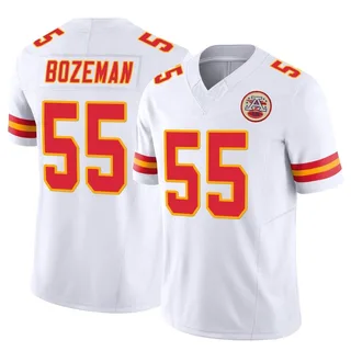 Swayze Bozeman Men's Kansas City Chiefs Nike Vapor F.U.S.E. Jersey - Limited White