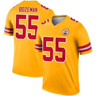 Swayze Bozeman Youth Kansas City Chiefs Nike Inverted Jersey - Legend Gold